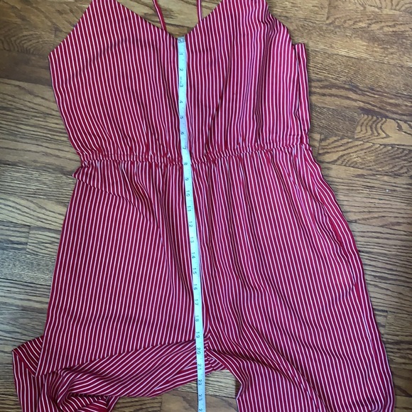 NWT Hilary Macmillan Red pin stripe romper - Picture 7 of 7